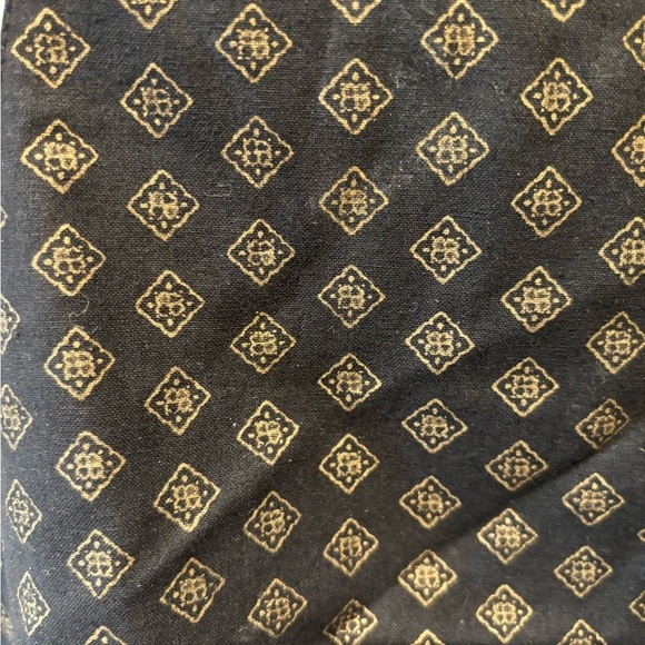 VTG Handmade Reversible Printed 2 Button Cotton Vest M Teal Black Gold Vintage - Picture 6 of 6